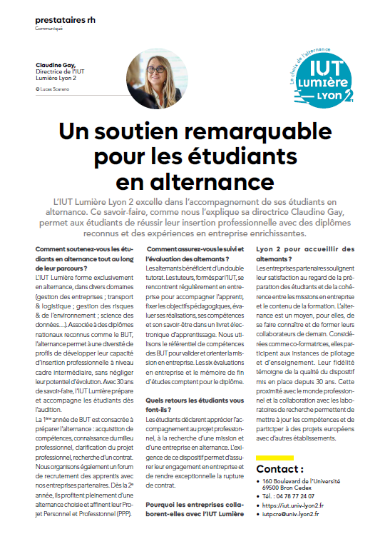 Article de presse ANDRH 2025